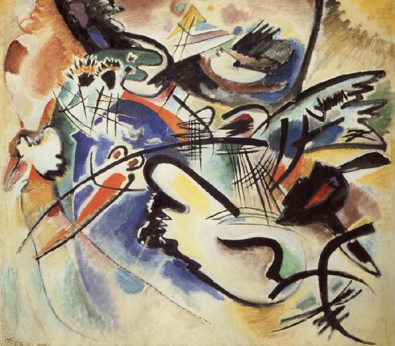 Kompozicio Voros es fekete, Wassily Kandinsky